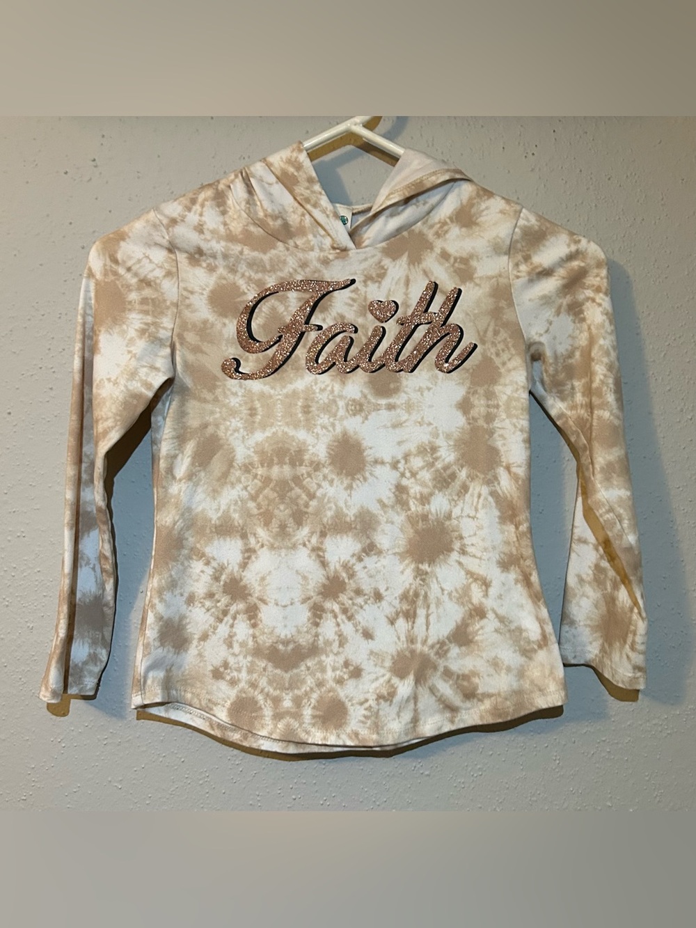 Lily Bleu Girls "Faith" Tie-Dye Hooded Top Size S (7/8)